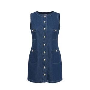 WORKSHOP Denim Sleeveless Mini Dress Size L NWT Retail $89 Tuckernuck
